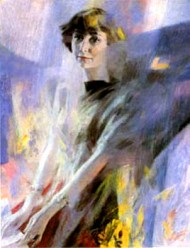 George_Shishkin_-_Portrait of the poetess Marina Tsvetaeva (1992)